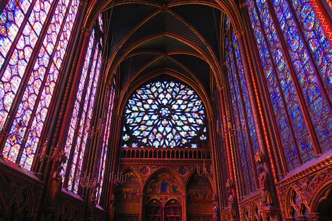 sainte chapelle paris rose window