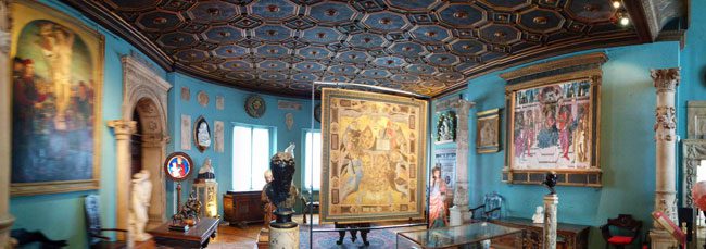 The Sculpture Gallery panormamic view Musee Jacquemart Andre Paris museum