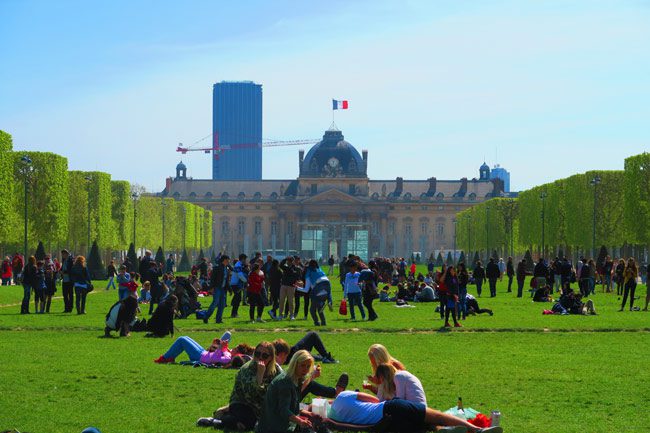 View of Ecole Militaire Paris