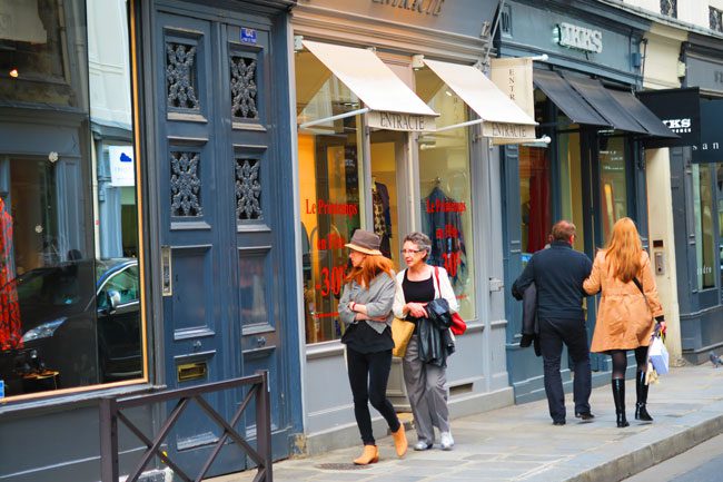 Boutiques shopping Saint Germain Paris
