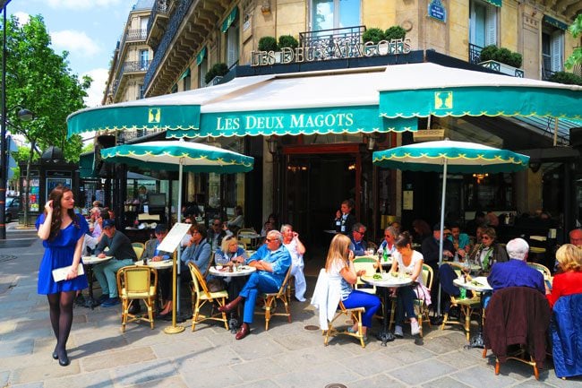 Café Les Deux Magots saint Germain Paris