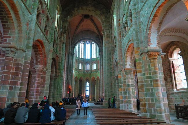 church at mont saint michel abbey