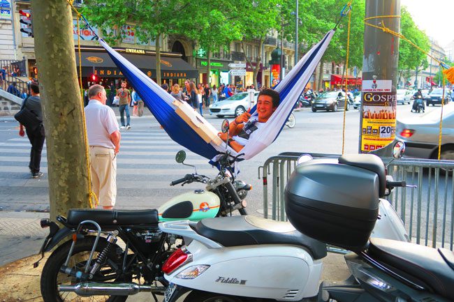 fete de la musique paris music festival guy in hammock