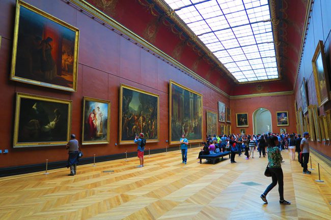 French paintings section denon wing louvre