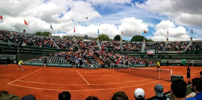 Going to the Roland Garros - panormaic cover