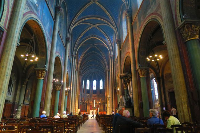 Inside Church of Saint Germain des Prés