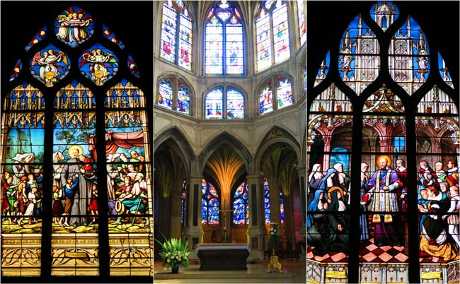 Inside Church of St-Severin Paris