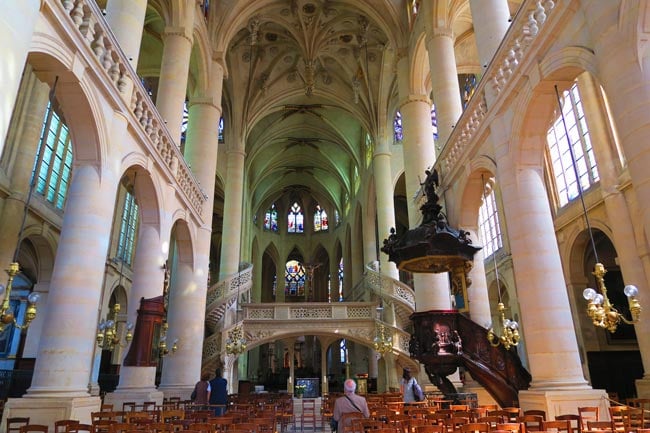 Inside Saint Etienne du Mont Paris Church