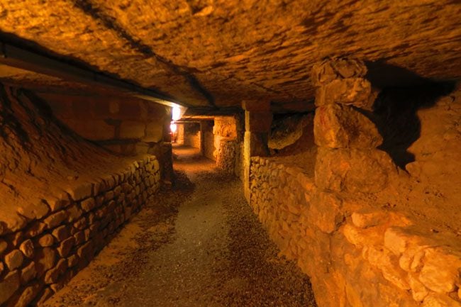 inside the catacombs of paris