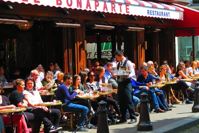 Le Bonaparte Classic Paris cafe Saint Germain