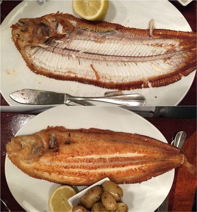 L'Ecailler Du Bistrot before and after fish