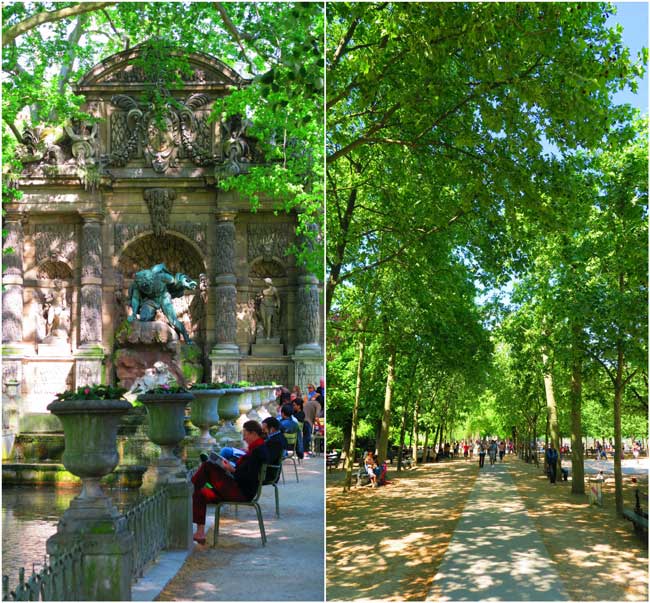 Luxembourg Garden Paris fountain