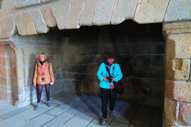 mont saint michel abbey guest hall gian fireplace