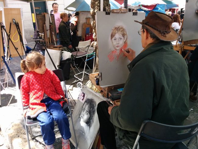 Montmartre Paris portrait artists