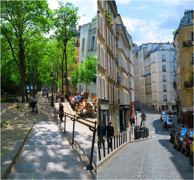 Montmartre paris staircases