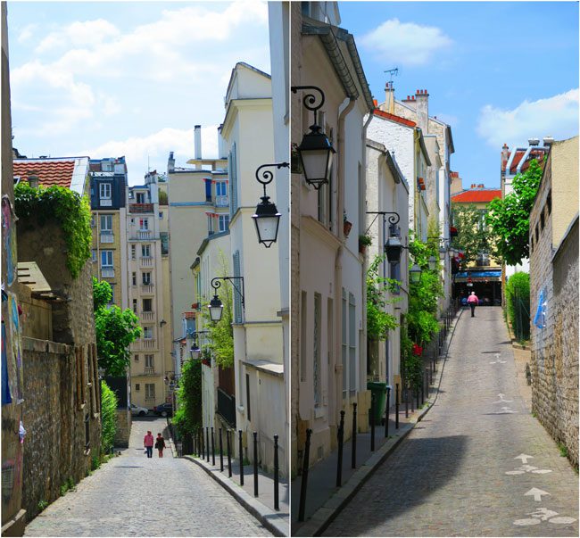 narrow alleys in paris butte aux cailles