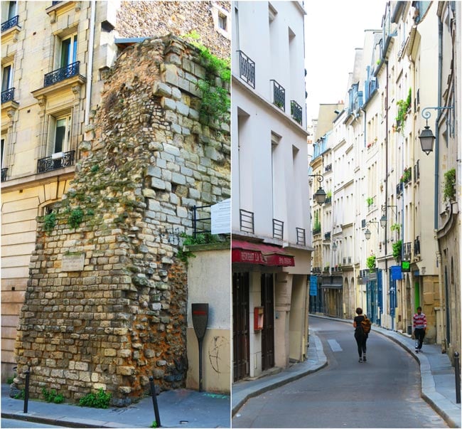 Old City Wall Paris Latin Quarter X Days In Y