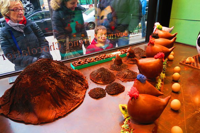 Paris chocolatier Patrick Roger kid staring at window