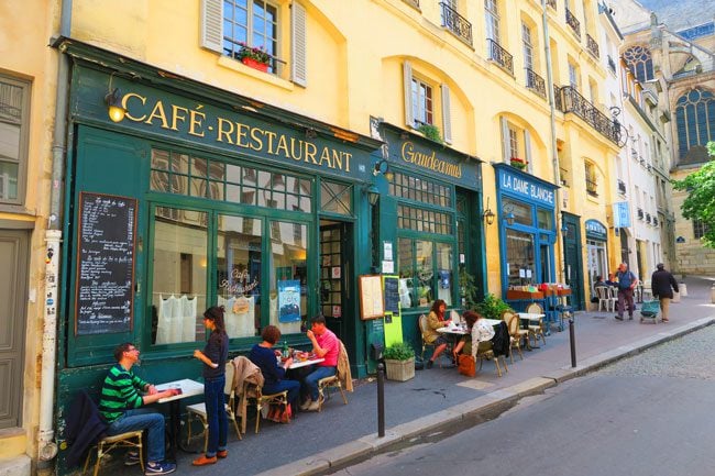 Rue de la Montagne Sainte Geneviève cute Paris street Latin Quarter