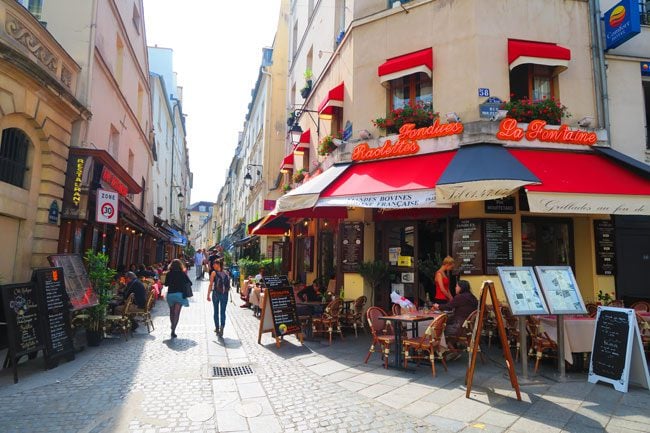 Rue Mouffetard Paris Latin Quarter Restaurant