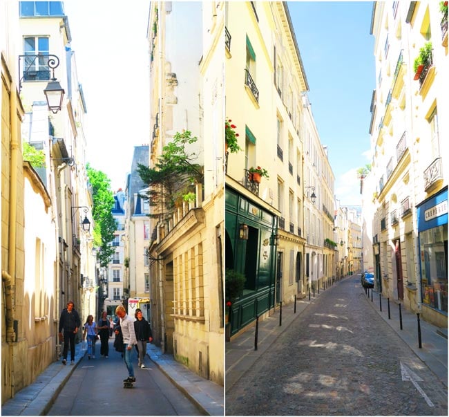 Saint germain de pres itinerary narrow lanes paris