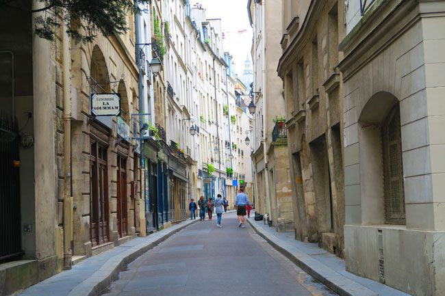 Saint Germain Paris narrow old streets