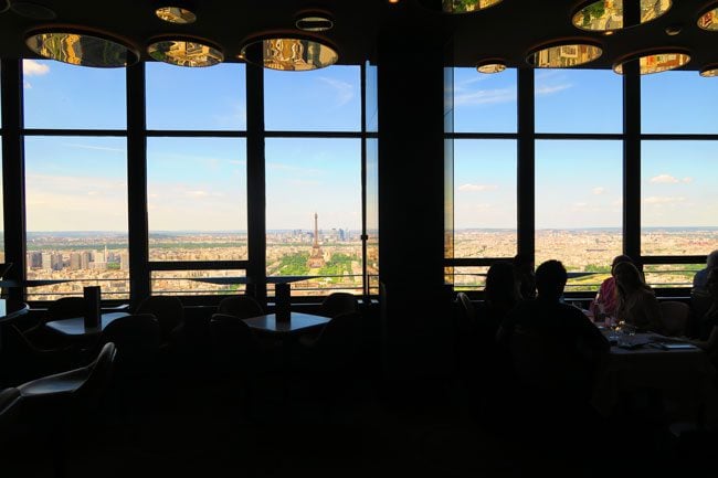 View of Eiffel Tower from Ciel de Paris