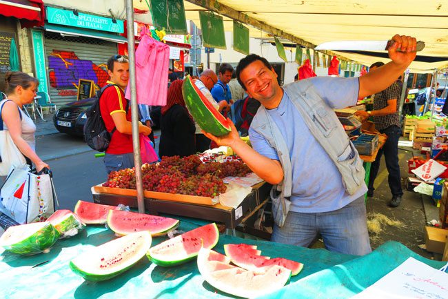 aligre market bastille paris knife