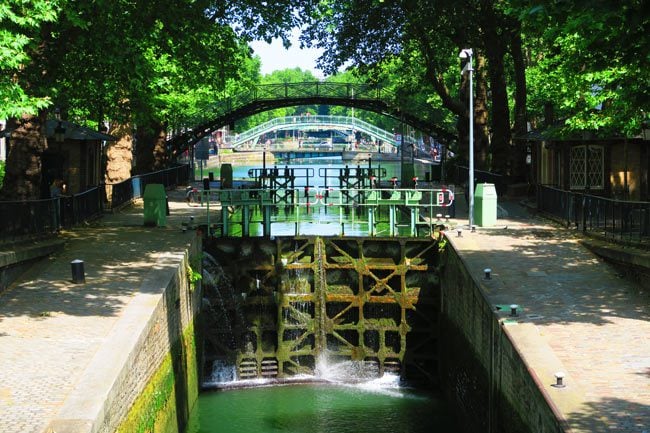 Canal Saint Martin eastern Paris locks