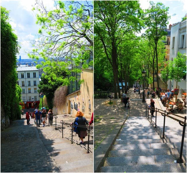 Montmartre staircase Paris