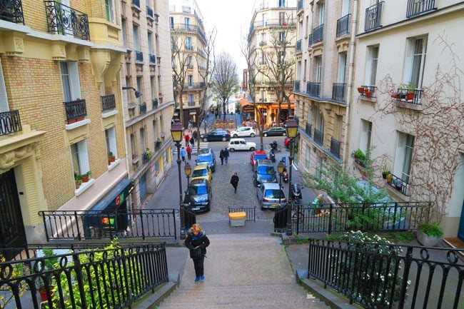 Montmartre stairscase Paris classic