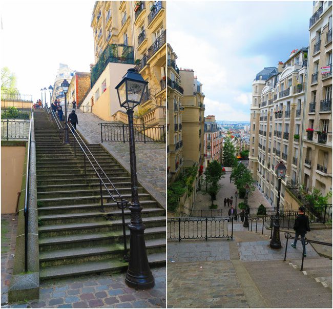 Montmartre stairscases Paris