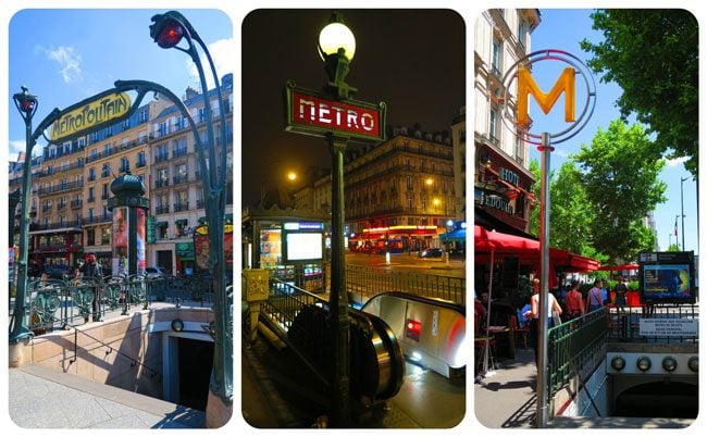 Paris Metro Signs