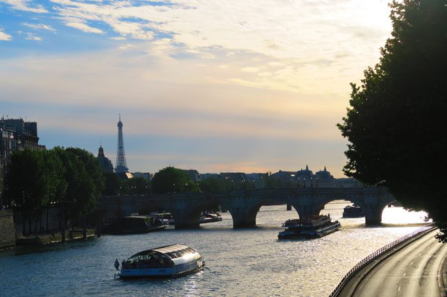 Paris view from Seine