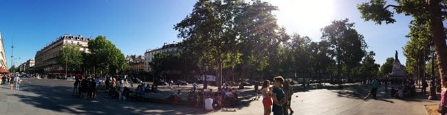 Place de la Republique paris panoramic