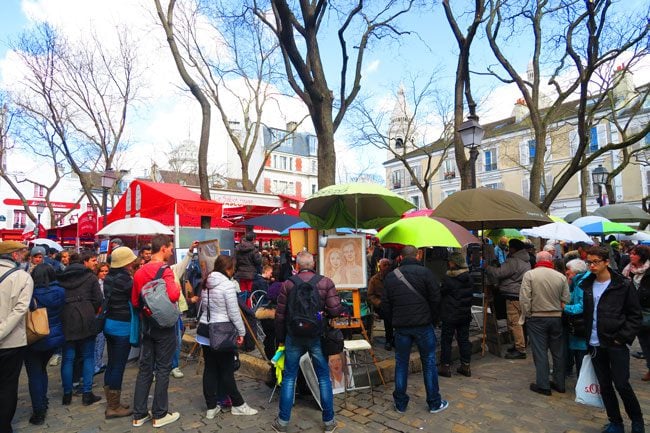 Place du Tertre montmartre paris