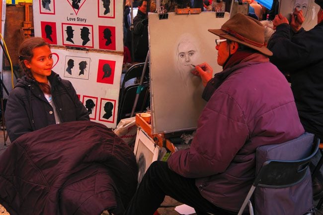 Portrait in Montmartre Paris Place du Tertre