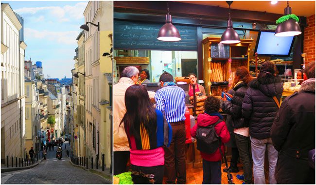 Rue des Abbesses montmartre paris