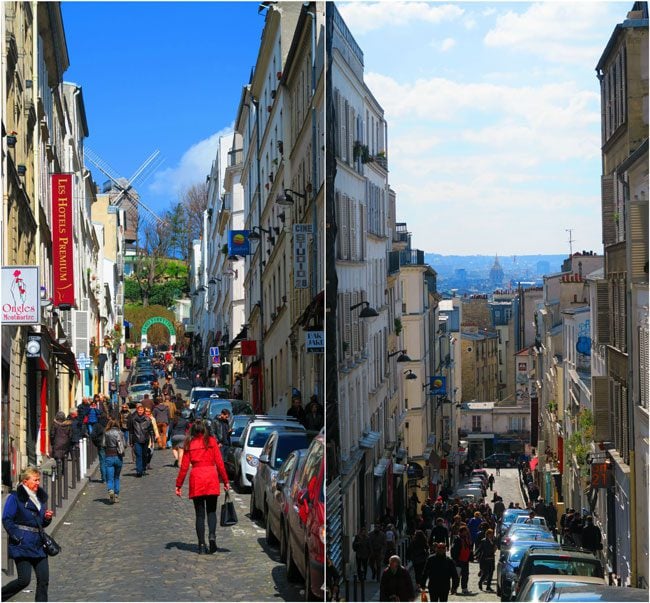 Rue Tholozé montmartre view