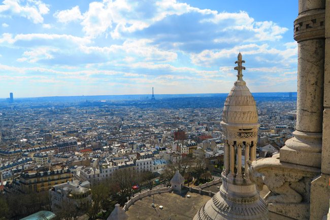 Sacre Coeur Paris view from dome