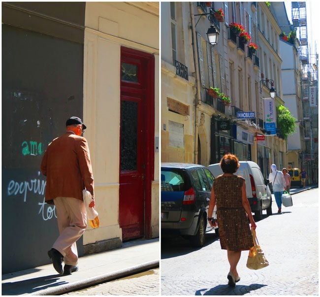 Shopping in Rue Montorgueil Paris