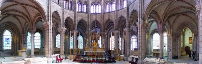 Basilica saint Denis panoramic view