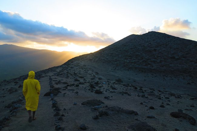 Climbing Mount Yasur volcano Tanna Island Vanuatu