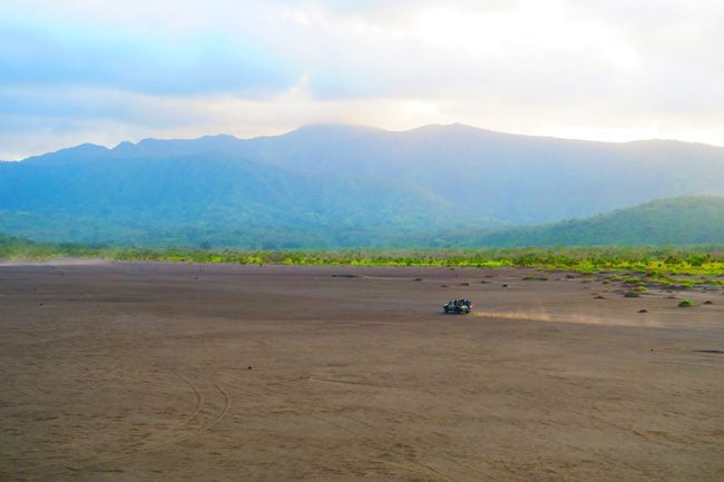 Driving to Mount Yasur Tanna Island Vanuatu