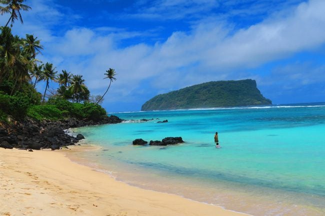 Lalomanu Beach Samoa view