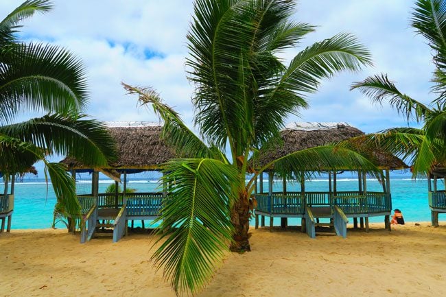 Lalomanu Beach Taufua beach fales