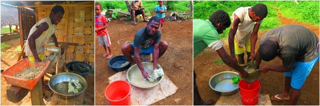 Making Kava in Santo Island Vanuatu