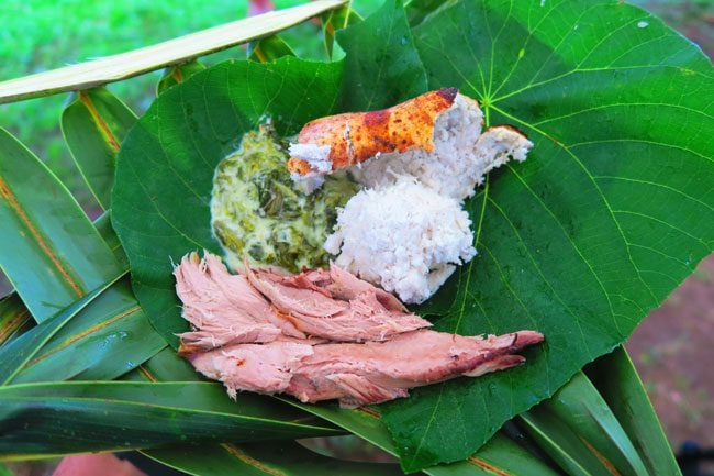 Samoan Cultural Village Apia traditional samoan umu food