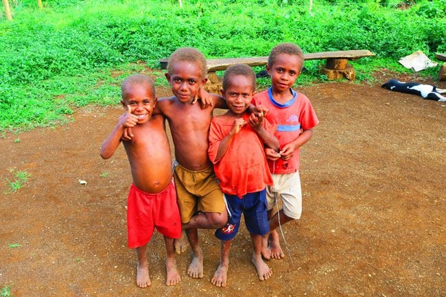 Vanuatu Children Espiritu Santo