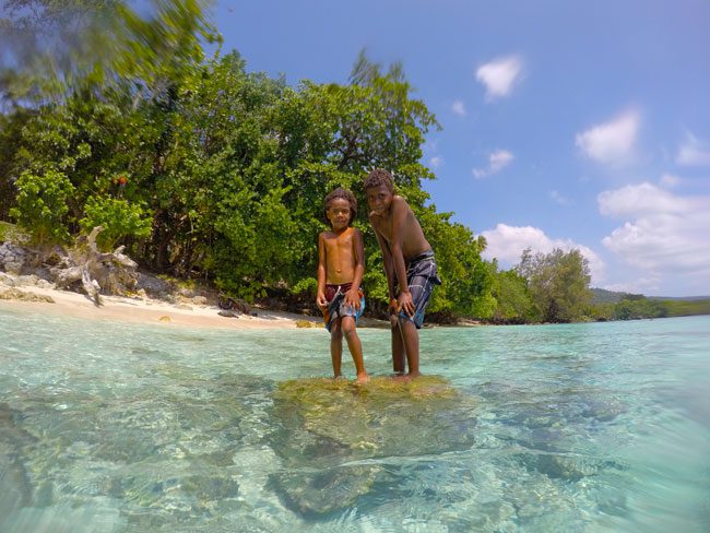 Vanuatu Children Tropical Beach Lonnoc